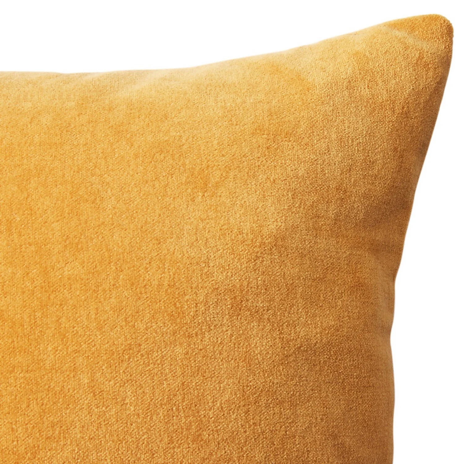 House Beautiful Velvet Linen Cushion - 45x45cm - Ochre 5 House Beautiful Velvet Linen Cushion - 45x45cm - Ochre - Image 3