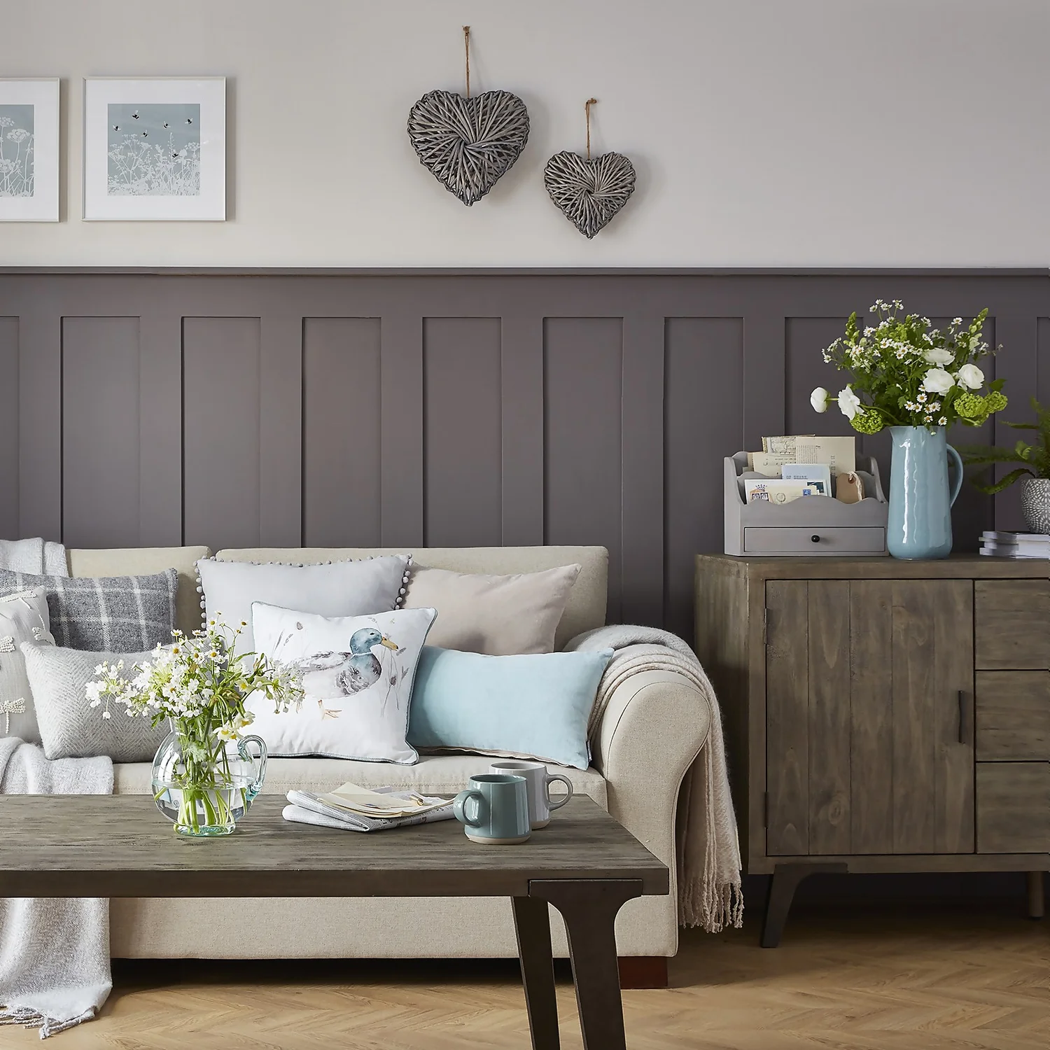 Country Living Wooden Letter Holder - Grey 4 Country Living Wooden Letter Holder - Grey - Image 2