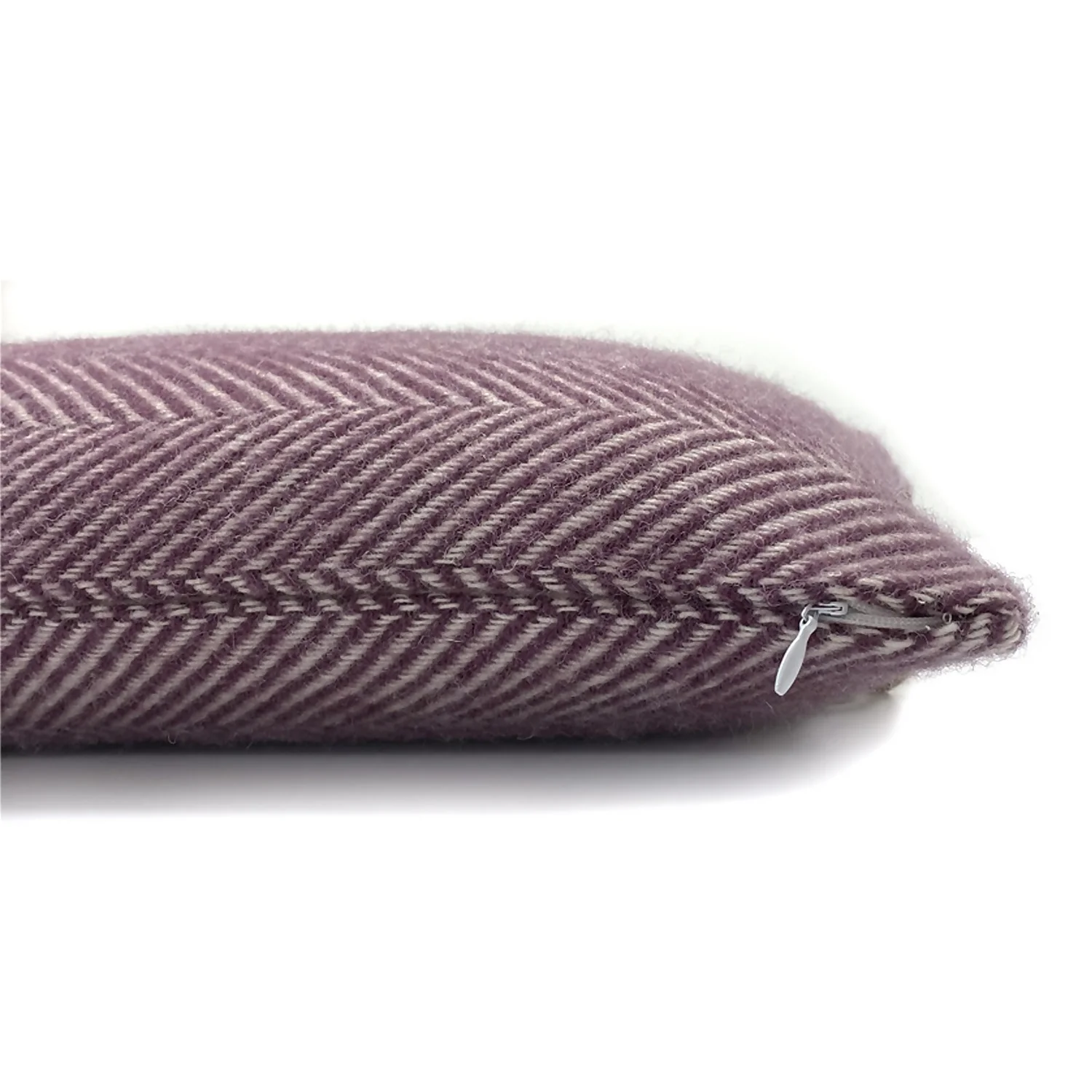 Country Living Wool Herringbone Cushion - 30x50cm - Grape 5 Country Living Wool Herringbone Cushion - 30x50cm - Grape - Image 3