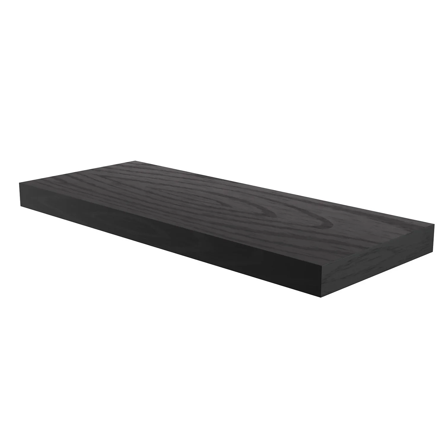 Flexi Storage Decorative Shelving Floating Shelf Black Oak 600x38x240mm 3 Flexi Storage Decorative Shelving Floating Shelf Black Oak 600x38x240mm