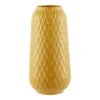 House Beautiful Diamond Ceramic Vase - Ochre -Home Furniture 12891368 1934858800977397