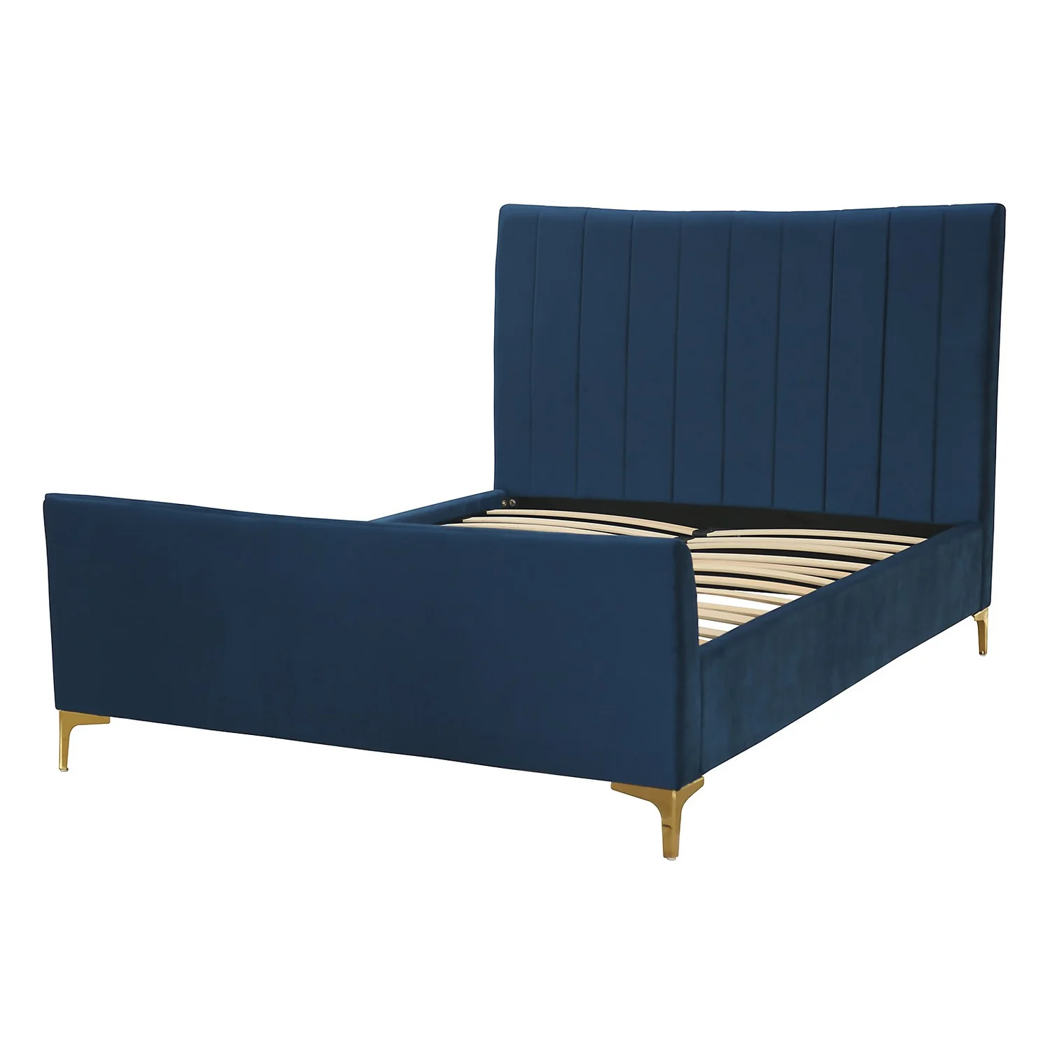 Donna Deco Double Bed - Navy 2 Donna Deco Double Bed - Navy