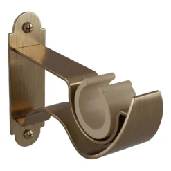 Push Fit Curtain Bracket -Antique Brass