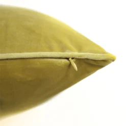 None Large Plain Velvet Cushion - Ochre - 58x58cm -Home Furniture 12912566 1164845786453564