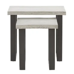 Dalston Grey Ash Nest Of Tables -Home Furniture 12915451 9414885834753380