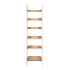 Ashstead Ladder Shelf - Oak & Ivory -Home Furniture 12917109 1414897161904563