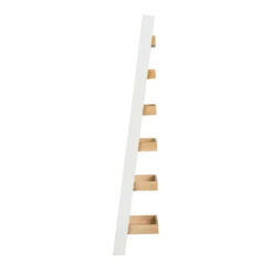 Ashstead Ladder Shelf - Oak & Ivory -Home Furniture 12917109 8734897161945000