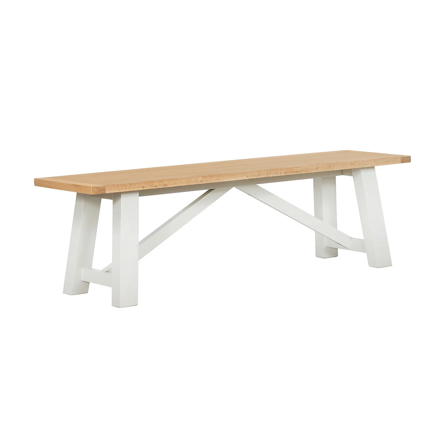 Ashstead Bench - Oak & Ivory 3 Ashstead Bench - Oak & Ivory
