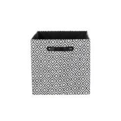 Clever Cube Patterned Fabric Insert - Black Jacquard -Home Furniture 12932948 1584900282553241