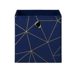 Clever Cube Velvet Geometric Insert - Navy & Gold 9 Clever Cube Velvet Geometric Insert - Navy & Gold -Home Furniture 12932950 1274887876612456