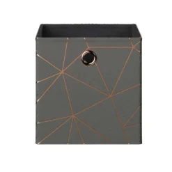 Clever Cube Velvet Geometric Insert - Grey & Rose Gold 11 Clever Cube Velvet Geometric Insert - Grey & Rose Gold -Home Furniture 12932953 1544887876394671