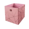 Clever Cube Velvet Geometric Insert - Pink & Rose Gold 2 Clever Cube Velvet Geometric Insert - Pink & Rose Gold -Home Furniture 12932960 1894887876770016