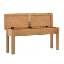 Norbury Storage Dining Bench - Oak -Home Furniture 12940845 1674874669675706