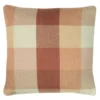 Woven Block Check Cushion - 43x43cm - Orange -Home Furniture 12969615 2824900336348401