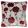 Cut Velvet Poppy Cushion - 45x45cm - Red 2 Cut Velvet Poppy Cushion - 45x45cm - Red -Home Furniture 12969631 1914900336002318