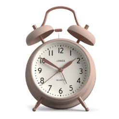 None Jones Bell Alarm Clock - Blush & Copper