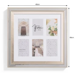 Bevelled Mirror Multi Frame Silver. -Home Furniture 13027967 1624930895998650