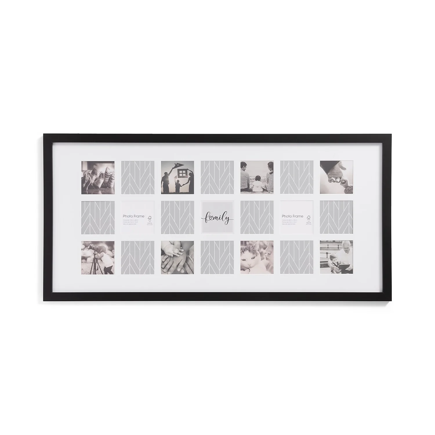 Box Photo Frame - 48x100cm - Black 3 Box Photo Frame - 48x100cm - Black