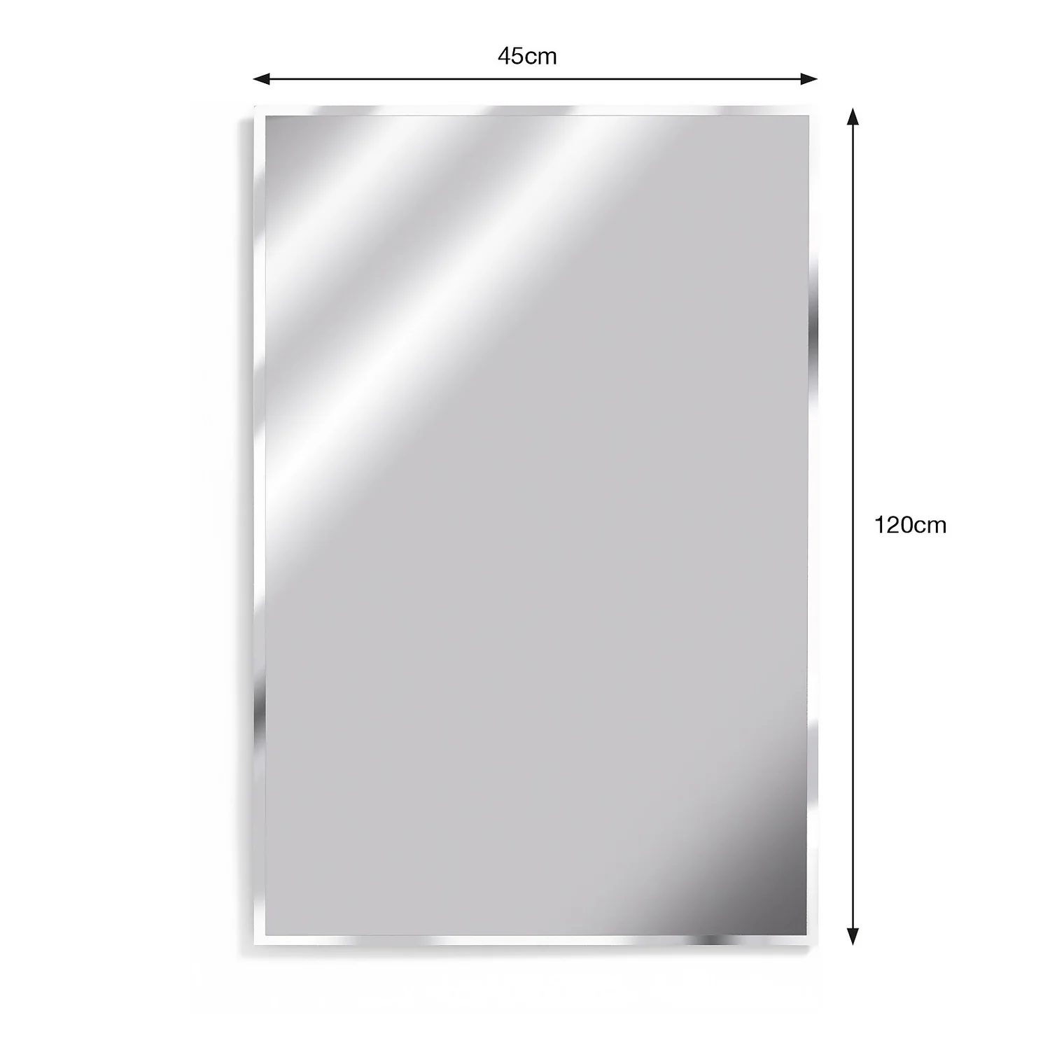 Frameless Mirror - 45x30cm 6 Frameless Mirror - 45x30cm - Image 4