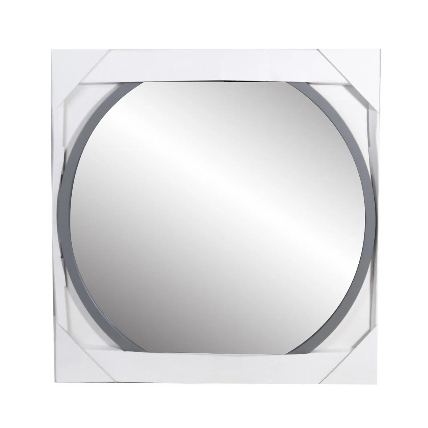 Round Mirror - Grey - 50cm 6 Round Mirror - Grey - 50cm - Image 4