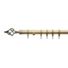 Extendable Cage Finial Curtain Pole - Antique Brass - 1.7-3m (25/28mm) -Home Furniture 13033442 1864857384412296