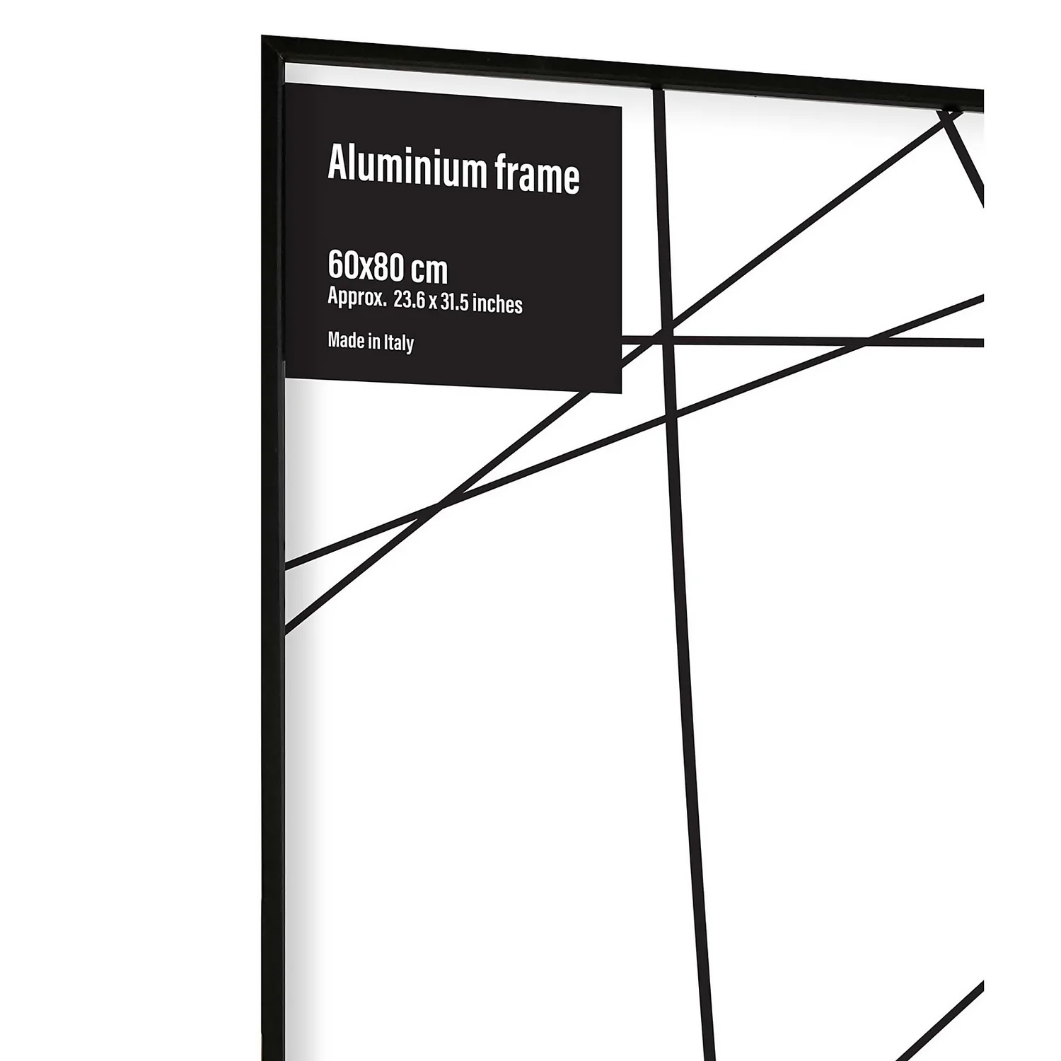 Aluminium Photo Frame - 60x80cm - Black 4 Aluminium Photo Frame - 60x80cm - Black - Image 2