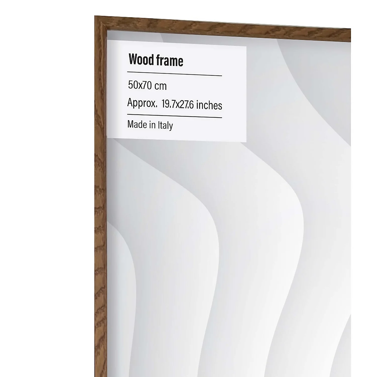 Wood Photo Frame - 50x70cm - Walnut 4 Wood Photo Frame - 50x70cm - Walnut - Image 2