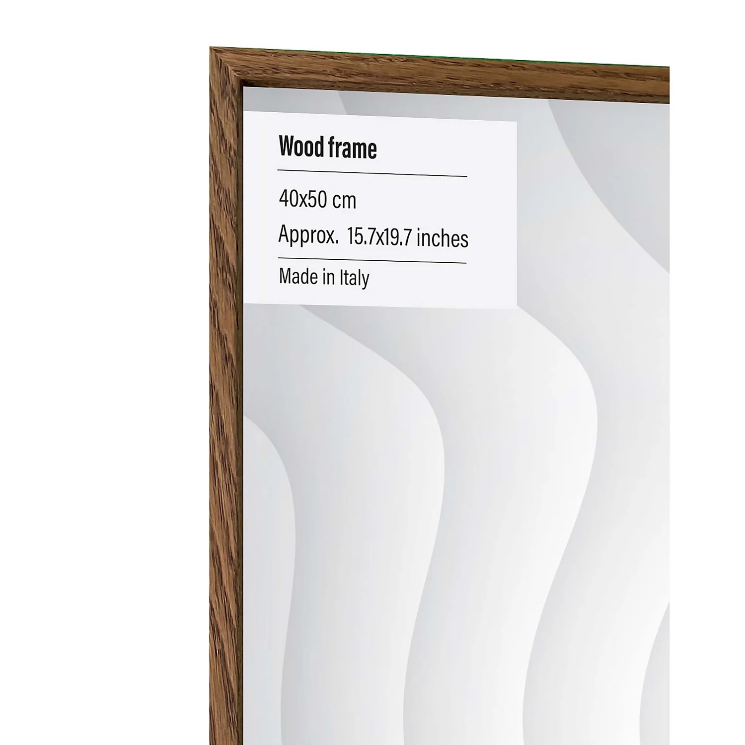 Wood Photo Frame - 40x50cm - Walnut 4 Wood Photo Frame - 40x50cm - Walnut - Image 2