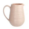 Crackle Effect Ribbed Jug - Blush -Home Furniture 13036266 1474894568100879
