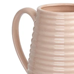 Crackle Effect Ribbed Jug - Blush -Home Furniture 13036266 6894894568168775