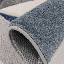 Carved Geo Rug - Denim - 120x170cm 8 Carved Geo Rug - Denim - 120x170cm -Home Furniture 13112206 1834874879873673