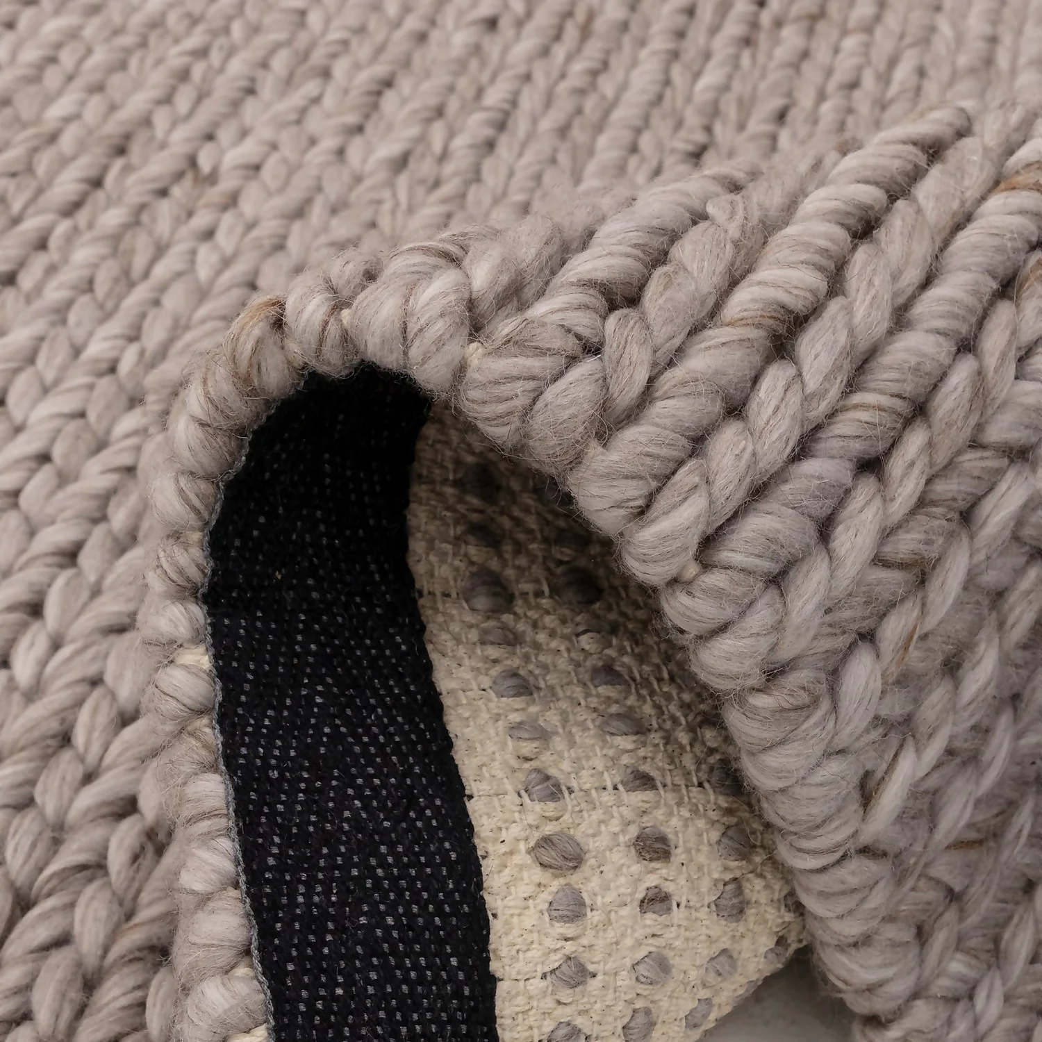 Plaited Wool Rug - Natrual - 160x230cm 5 Plaited Wool Rug - Natrual - 160x230cm - Image 3