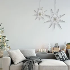 House Beautiful Wall Hanging Paper Star - Set Of 2 - Gold 7 House Beautiful Wall Hanging Paper Star - Set Of 2 - Gold -Home Furniture 13131165 6144910123008377