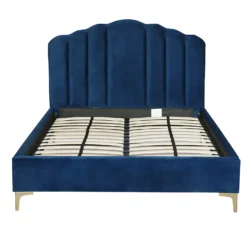 Sophia Scallop Double Bed - Navy -Home Furniture 13163858 4834918700753733