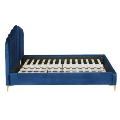Sophia Scallop Double Bed - Navy -Home Furniture 13163858 9154918700780742