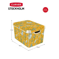 Curver Stockholm Stork Deco Storage Box - Yellow - 22L 13 Curver Stockholm Stork Deco Storage Box - Yellow - 22L -Home Furniture 13169628 7774898511971226