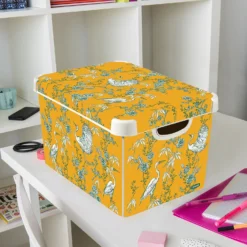 Curver Stockholm Stork Deco Storage Box - Yellow - 22L 9 Curver Stockholm Stork Deco Storage Box - Yellow - 22L -Home Furniture 13169628 8344907597746206