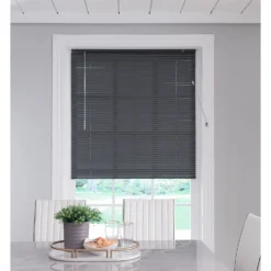 Aluminium Venetian Blind - Charcoal - 150x160cm