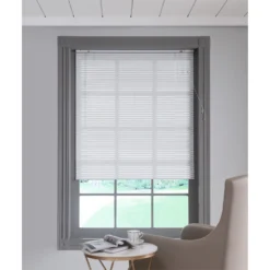 Aluminium Venetian Blind - White - 180x160cm