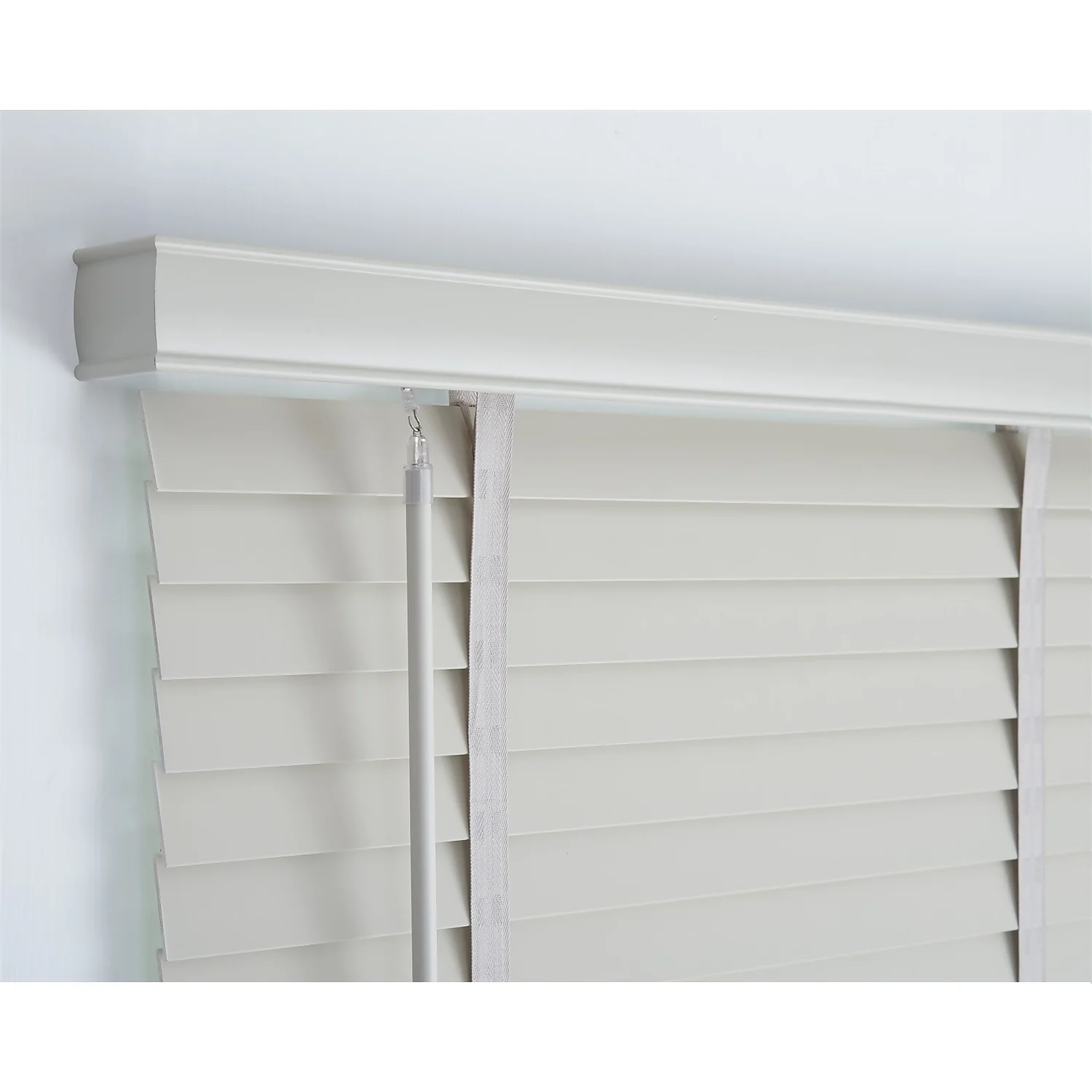 50mm Wood Venetian Blind - Grey - 180x160cm 7 50mm Wood Venetian Blind - Grey - 180x160cm - Image 5