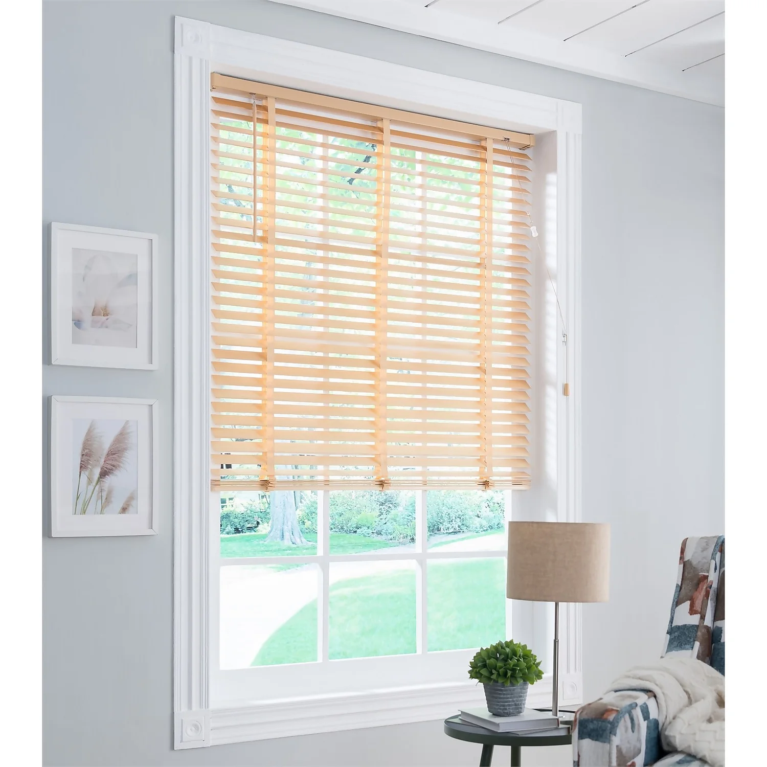 50mm Wood Venetian Blind - Natural - 90x160cm 5 50mm Wood Venetian Blind - Natural - 90x160cm - Image 3