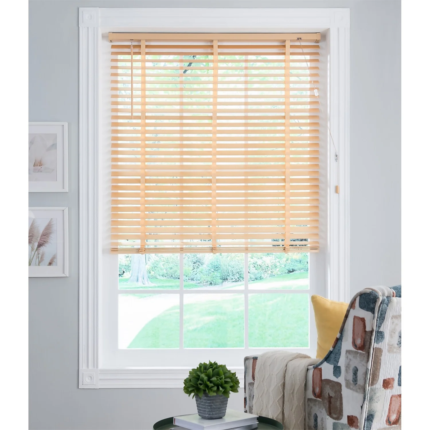 50mm Wood Venetian Blind - Natural - 160x160cm 4 50mm Wood Venetian Blind - Natural - 160x160cm - Image 2