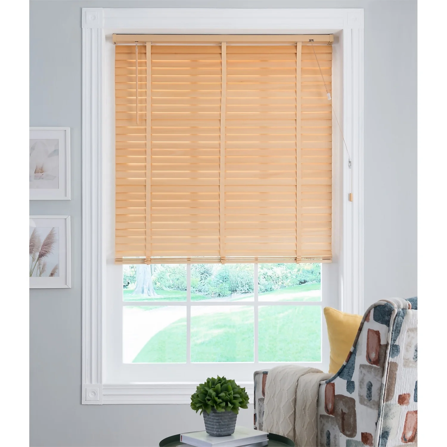 50mm Wood Venetian Blind - Natural - 160x160cm 3 50mm Wood Venetian Blind - Natural - 160x160cm