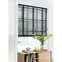 50mm Wood Venetian Blind - Slate - 80x130cm -Home Furniture 13206160 1094884237970500