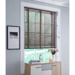 50mm Wood Venetian Blind - Walnut - 110x160cm -Home Furniture 13206190 6234884244520793