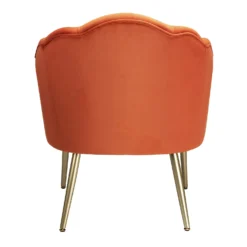 Sophia Scallop Occasional Chair - Burnt Orange -Home Furniture 13222770 1894920057658395
