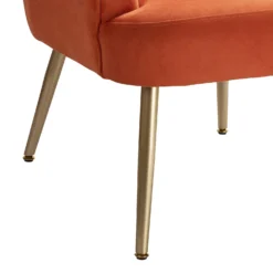 Sophia Scallop Occasional Chair - Burnt Orange -Home Furniture 13222770 6994920057799422