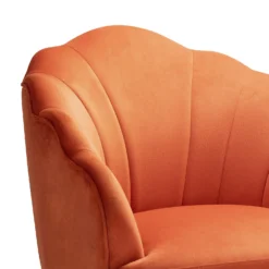 Sophia Scallop Occasional Chair - Burnt Orange -Home Furniture 13222770 7244920057687963