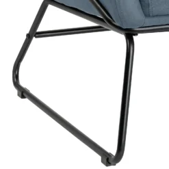 Evelyn Metal Frame Chair - Denim Blue -Home Furniture 13222781 1964940701810983
