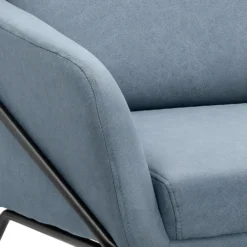 Evelyn Metal Frame Chair - Denim Blue -Home Furniture 13222781 3214940701777620